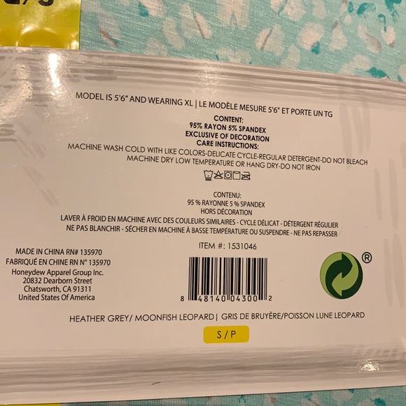 NWT 2 Ladies Short Sleeve Sleep Shirt (2 pack) Blue/Grey - size S - Picture 9 of 13